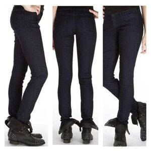 Articles of Society Lana Stretch Skinny Jeans Blue Dark Wash Denim Midrise 25